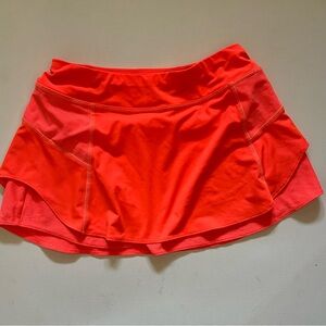 Athleta Bright coral mini skirt size XS